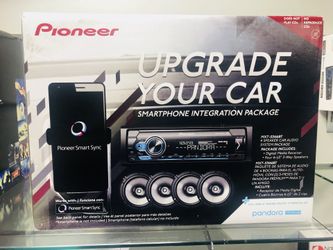 Pioneer MXT- S3166BT Digital Media Receiver + (4) 6.5" 2 Way Speaker Bundle with Pandora Premium Trial