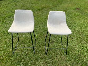 (2) FABRIC CHAIRS