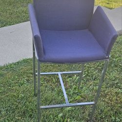 Bar Stool With Chrome Legs 