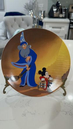 Disney Collector Plate Fantasia Series "an Apprentice Again" Mickey