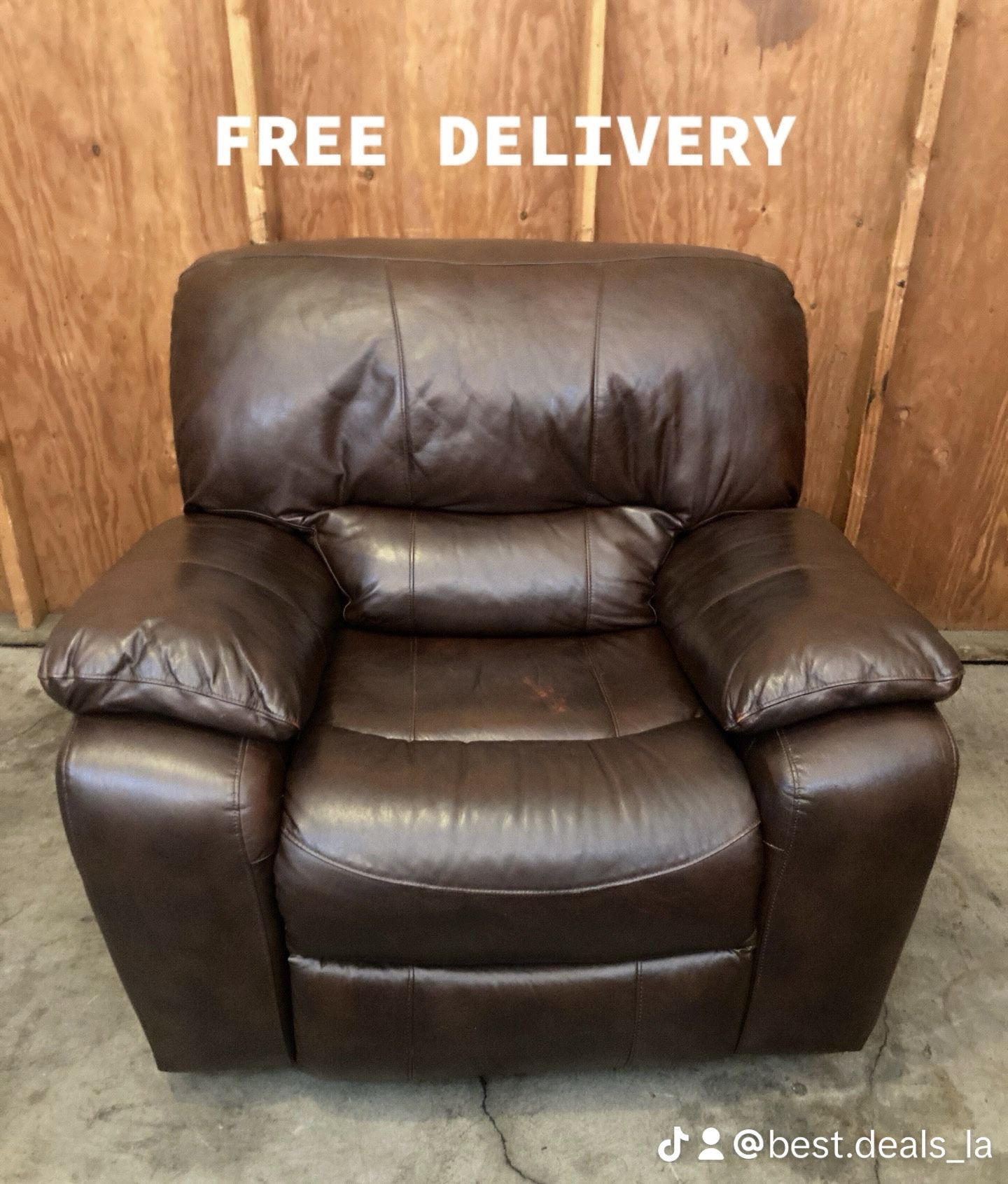 Leather Rocking Recliner Armchair - Free Delivery 