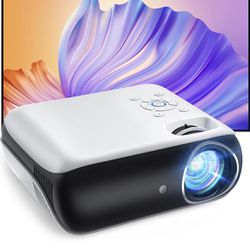 HAPPRUN Projector Native 1080P Bluetooth Projector with 100''Screen 9500L Por...