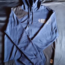 NBA Orbitial Fleece Pullover Hoodie | Navy Blue/Black | Men's - Large