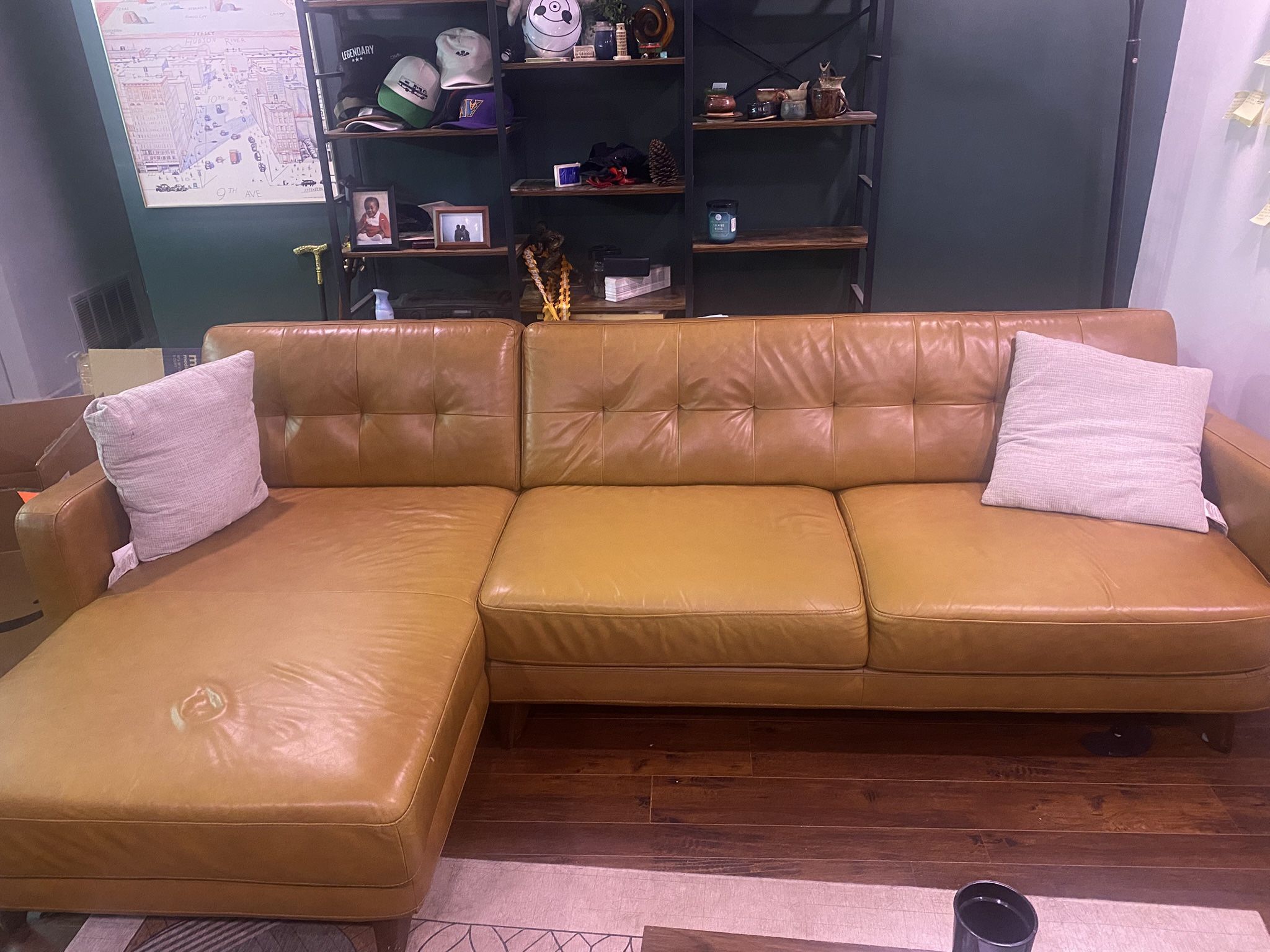 Genuine Leather Couch