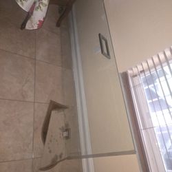 Standard Bathroom Shower Glass Set.   