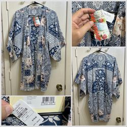 NWT Johnny Was Laite Floral Kimono One Size Fits Most