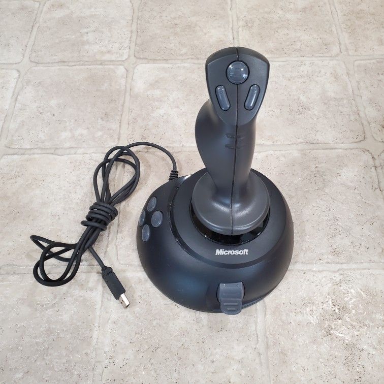 Microsoft Sidewinder Joystick Controller X08-59073 PC Gaming USB Flight Simulator 