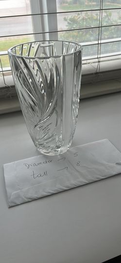 Brand New Vase . Diameter 5 Inch,tall 8 Inch 