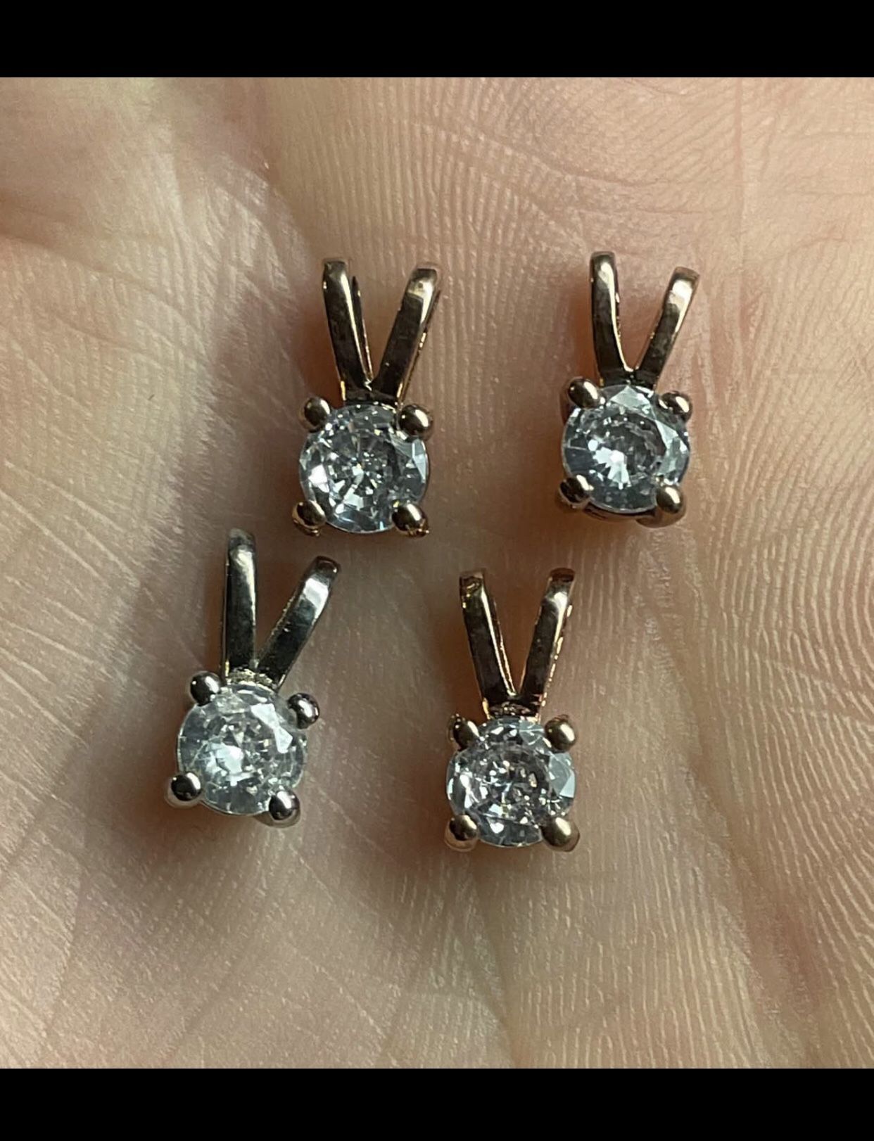 Sterling Silver Vermeil Zircon Pendent