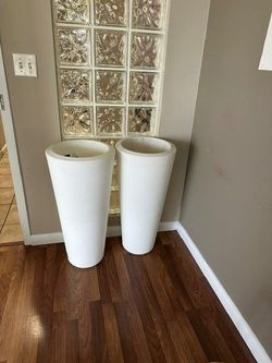 11. Modern Tall Tapered Planters — $40 each  