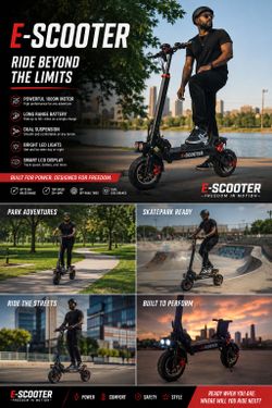 E-Scooter, E-Bike, Scooter, Electric Scooter