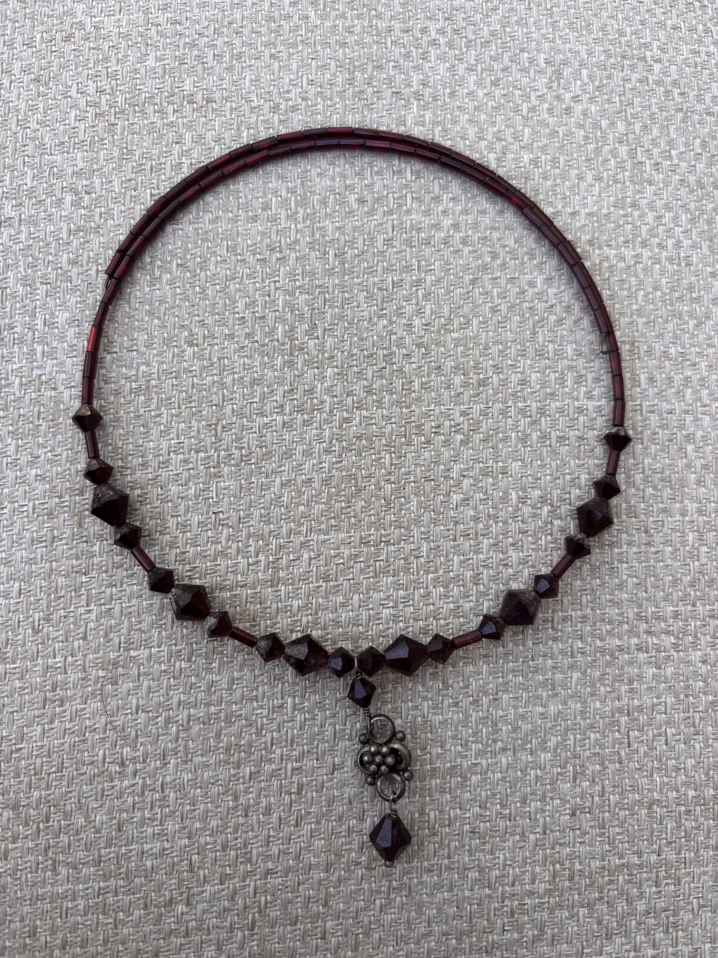 Vintage Garnet Choker