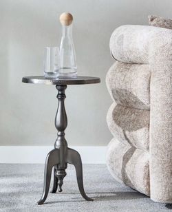 Round Metal Accent Table