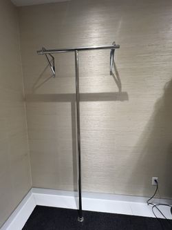 T-Shaped Clothing hanging racks Wall & Floor Mountable