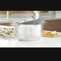 Olla 7.5qt Antiadherente Y Tapa De Silicon Princess House 