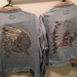 Polo Distressed Indian Denim Jacket ( Sold Individually) 