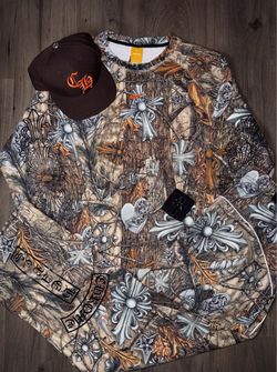 Chrome Shirt Hearts Sweats Hat Long Sleeve Nocta Collab Camo S M L XL