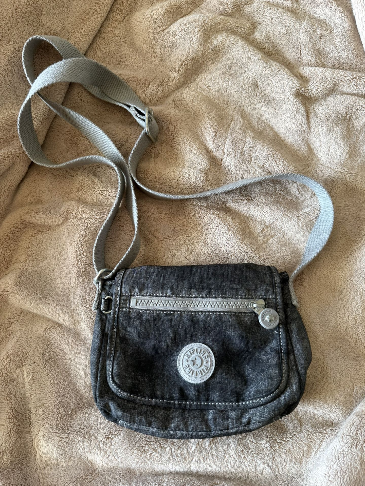 Kipling Mini Gray Crossbody Bag
