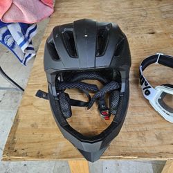 BMX HELMET/ GLASSES