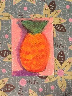Miniature oil pastels 2.5x3.5” Summer artwork