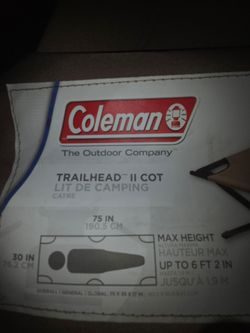 Coleman trailhead II cot