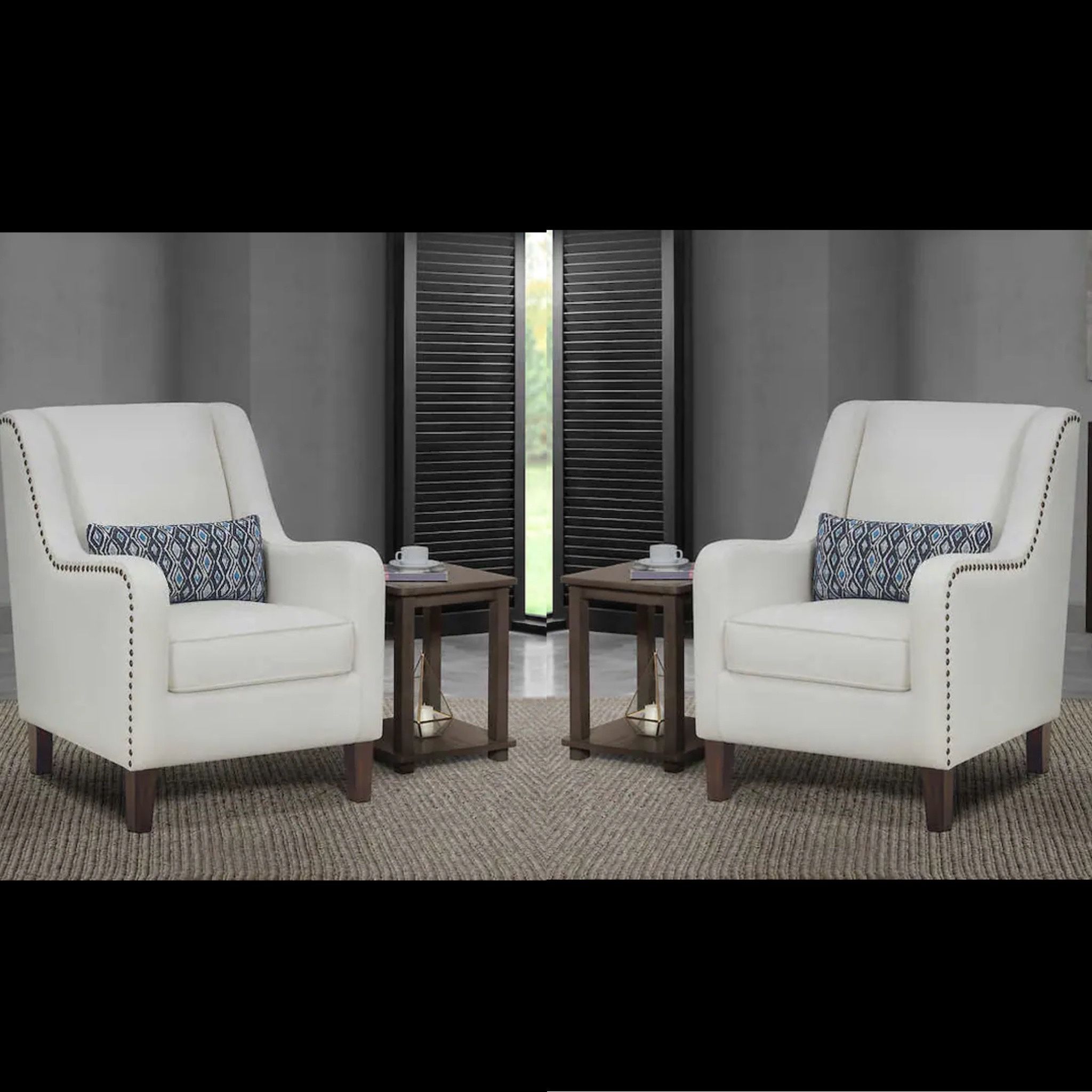 Costco | True Innovations Mila Fabric Accent Chair Set of 2 NEW IN BOXES