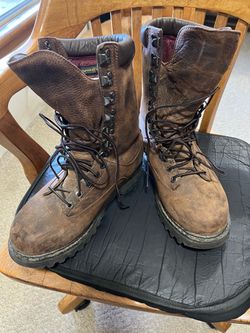 Brown Leather Insulated Work Boots