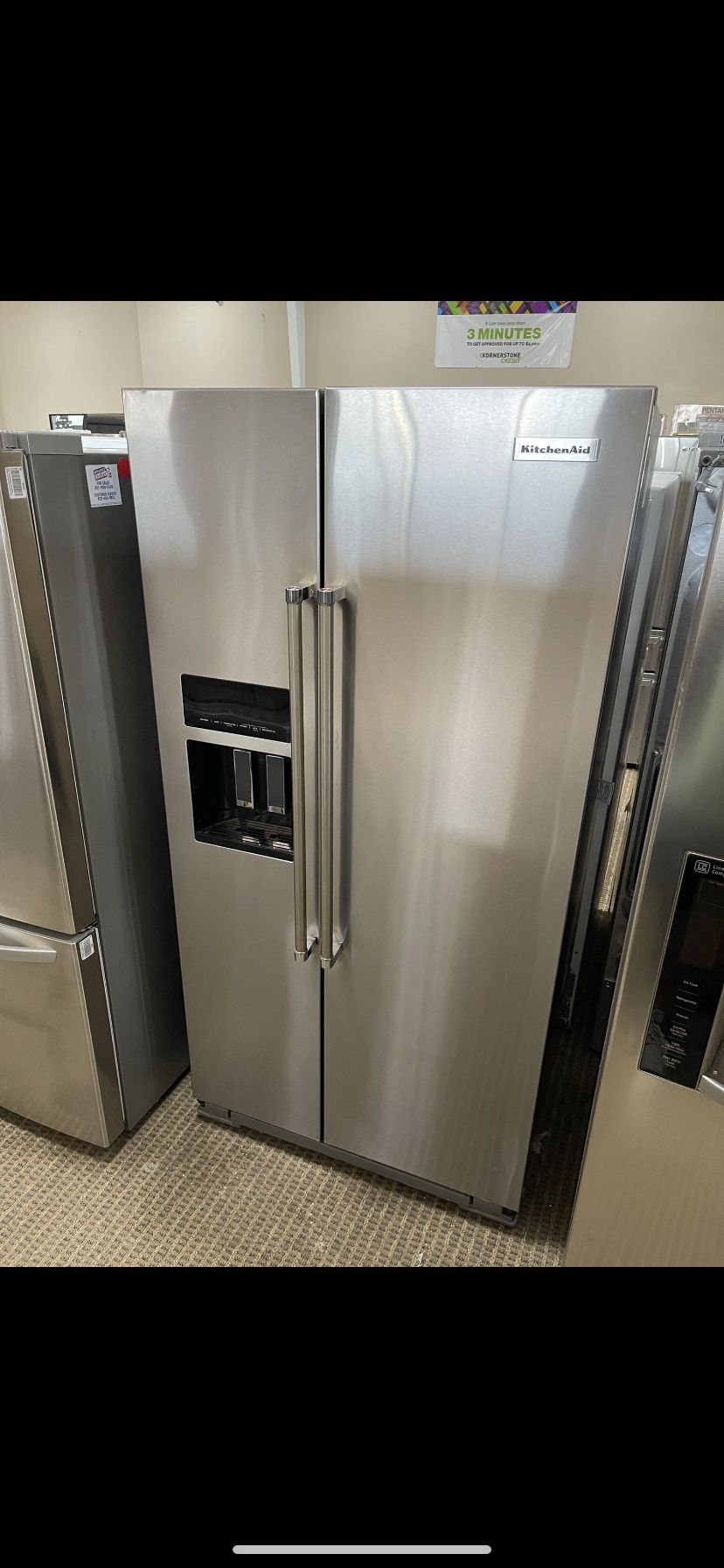 BRAND NEW Stainless Steel Kitchen Aid Refrigerator! WE FINANCE, No Credit Checks💰FREE DELIVERY 🚚
