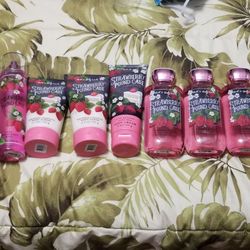 "Strawberry Pound Cake" Bath & Body Works (see listing for indiv. prices of each)
