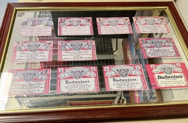 Vintage Budweiser mirror