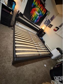King Size Black Platform Bed Frame ~ NEED GONE ASAP!