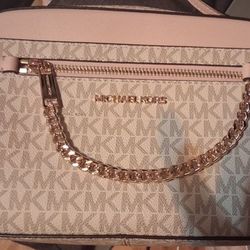 ​Michael Kors Jet Set Large Crossbody Bag - Vanilla/Gold