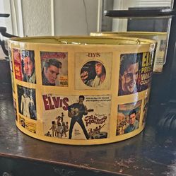 Laminated Elvis Lampshade. 16" x 9", Nice Condition.