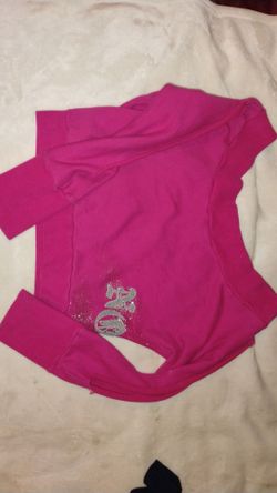 Pink Sweatshirt with Silver Graphic
