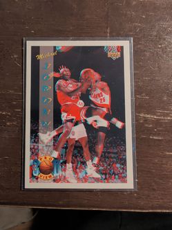 Michael Jordan upper Deck pro card number 23 3D card