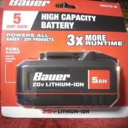 Bauer High Capacity Battery 5AMP Hour