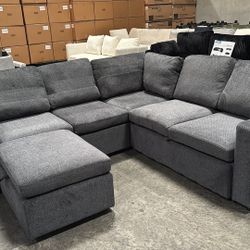 Pull Bed Couch With Storage Ottoman 