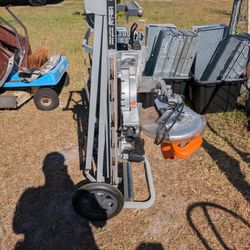 Chicago 12" Compound Slide Miter Saw On Stand 