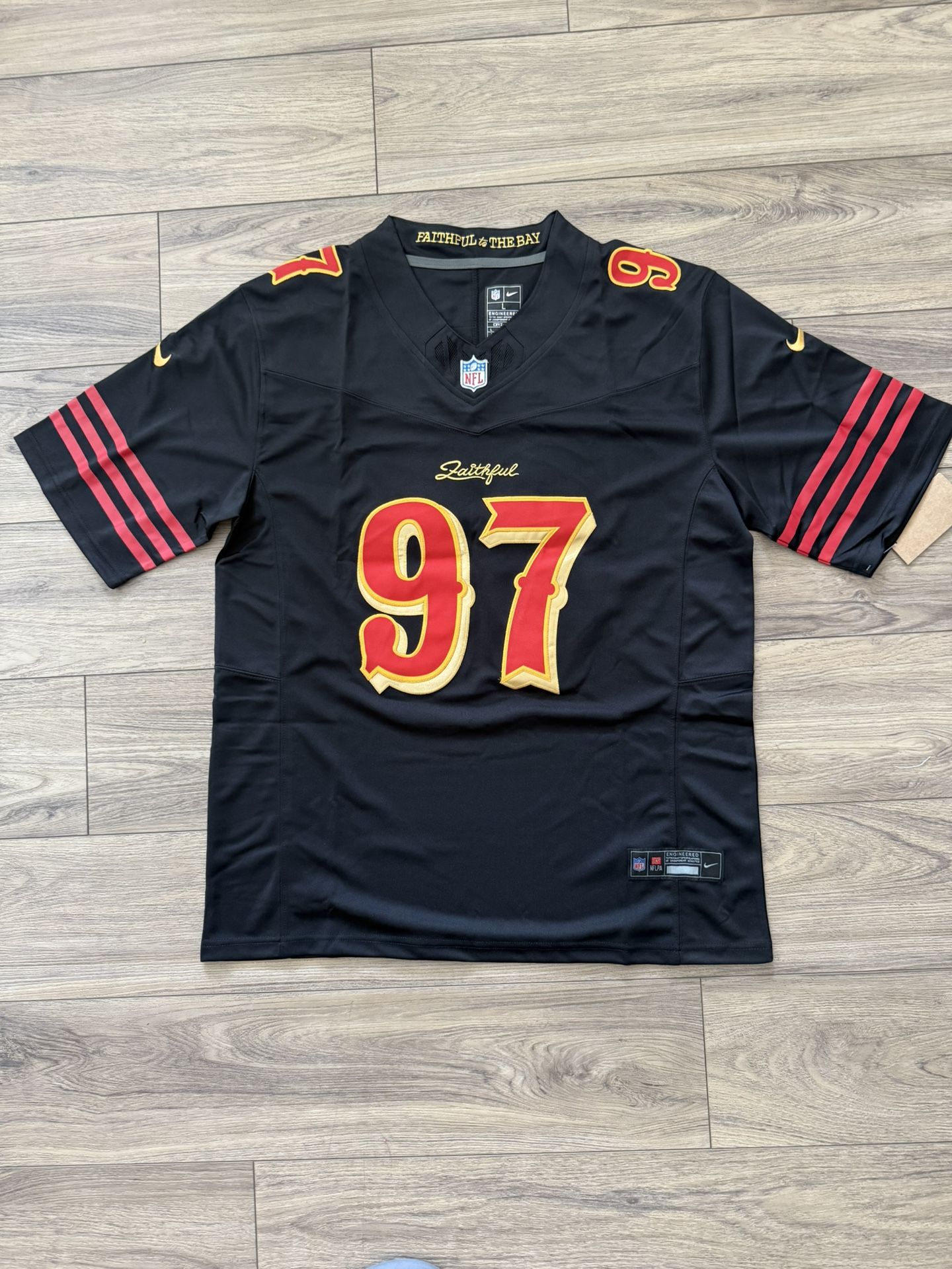 Men's New Rivalry San Francisco 49ers Nick Bosa Stitched Jersey, S