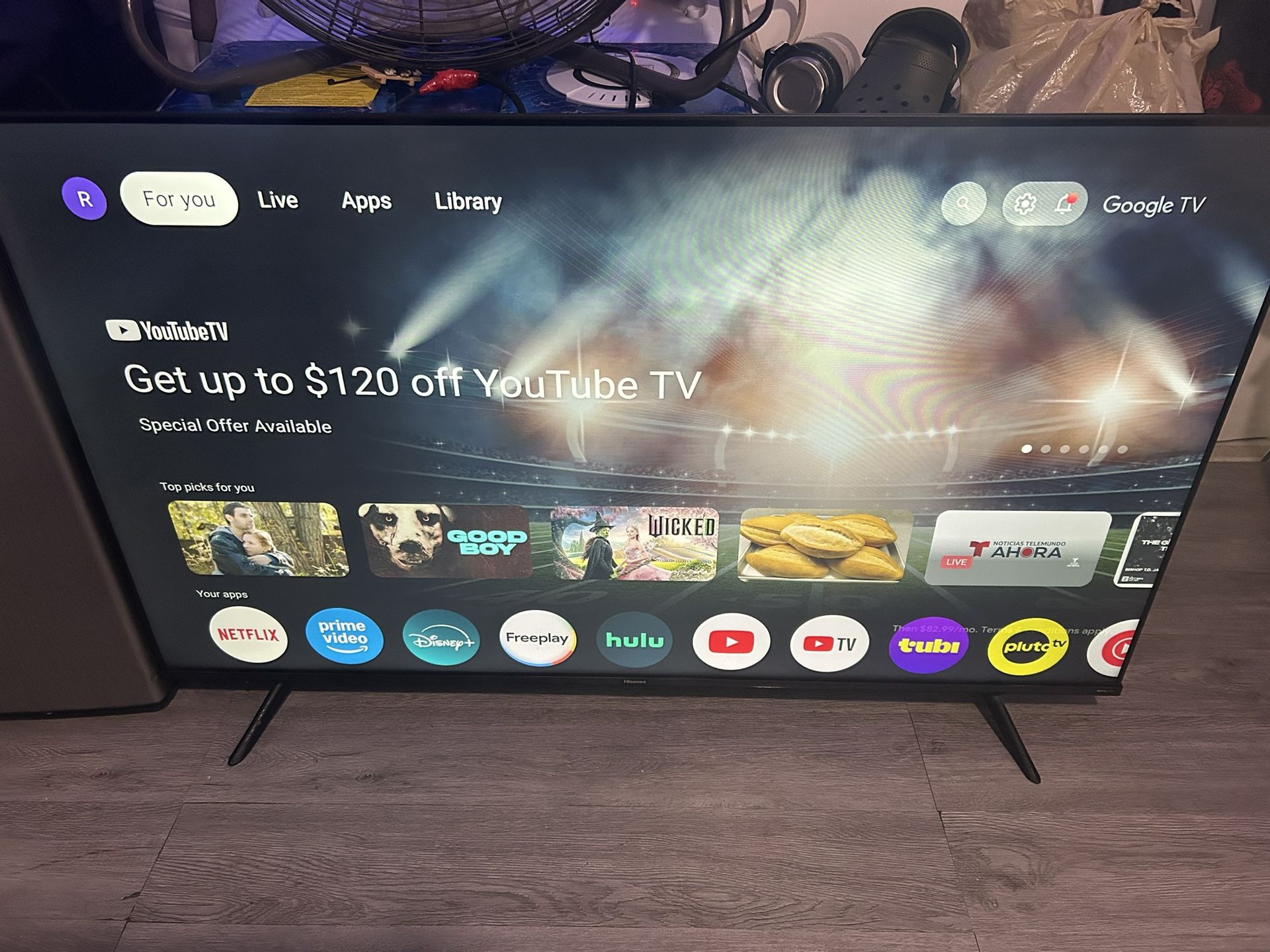 Hisense 55” Smart Tv 