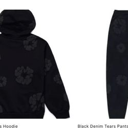 all black denim tears