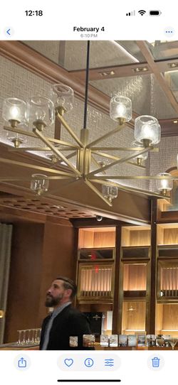 Oversized Gold Light Fixture Chandelier