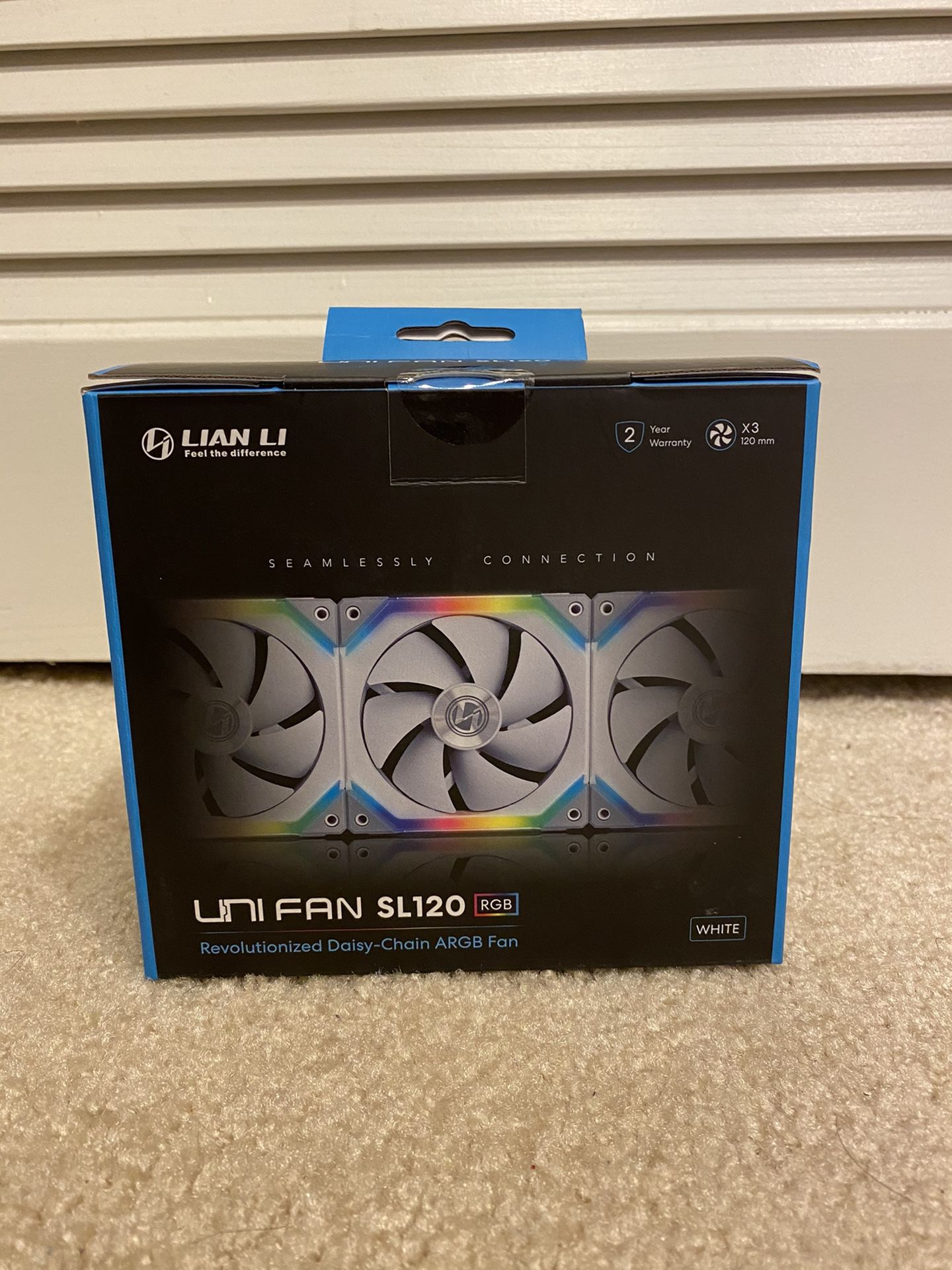 Lian Li UNI RGB Fan SL120 WHITE 3 Pk