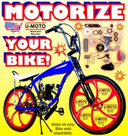NEW FULLY MOTORIZED BIKES STARTING AT $399.99 100 mpg 30+ mph keep it under 20 mph Wear h