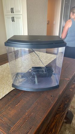 2 1/2 Gal Aquarium With Pump, Filter And Light. Perfect Beginner Set Up