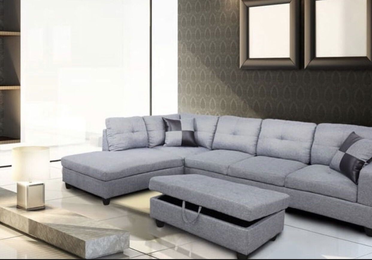 Sectional And Ottoman 