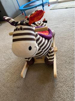 Zebra rocking toy