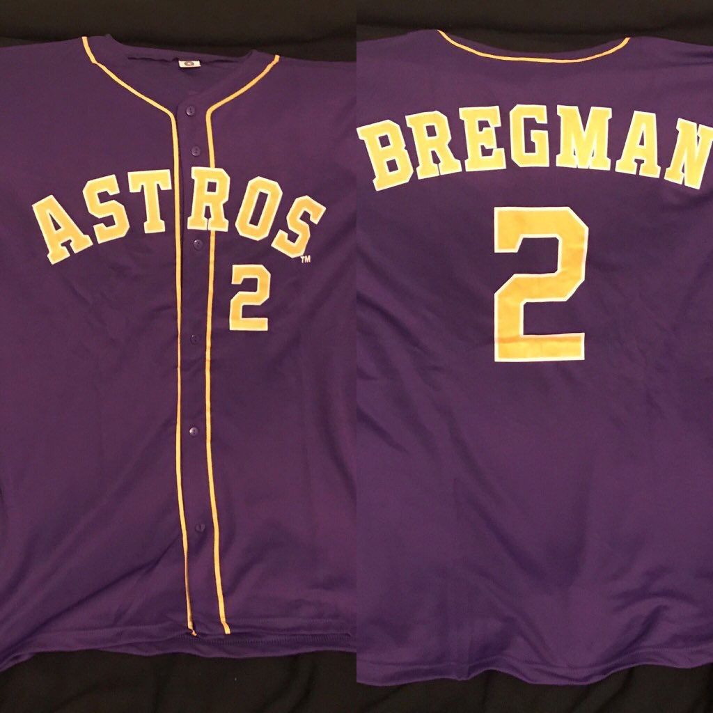 alex bregman purple astros jersey