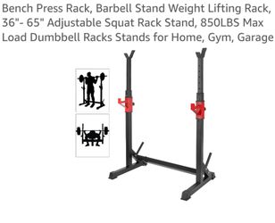 Bench Press Rack, Barbell Stand Weight Lifting Rack