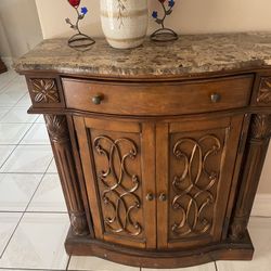 2 Pieces Solid Wood Wall Furniture 